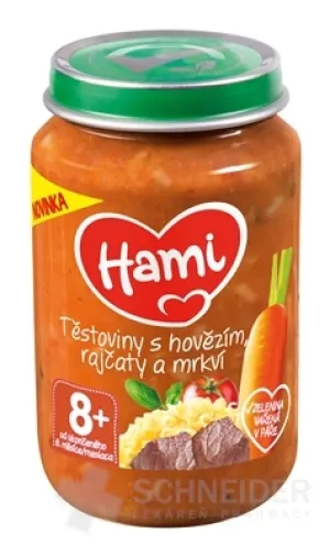 Hami-Nudeln mit Rindfleisch, Tomaten und Karotten