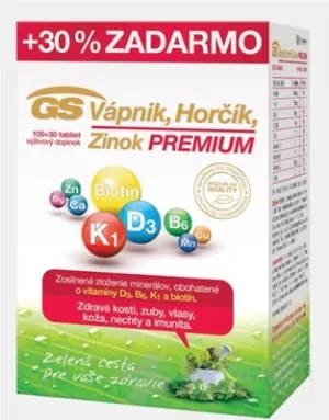 GS Calcium, Magnesium, Zink Premium, Tab. 100+30