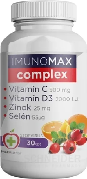 IMUNOMAX-Komplex (C+D3+Zink+Selen) – Pharmed New