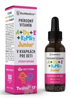 EkoMedica SK Natürliches Vitamin A+E+D3+K2Mk7 Junior