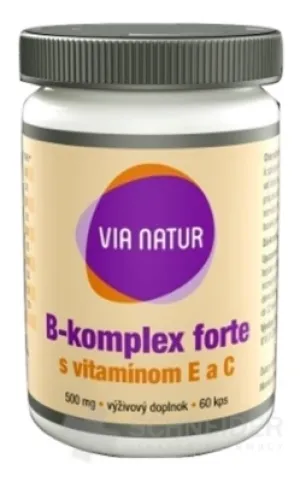 VIA NATUR B-Komplex forte mit Vitamin E und C