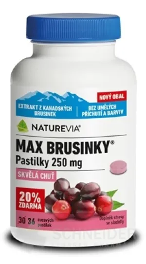 SWISS NATUREVIA MAX BRUSNICE 250 mg