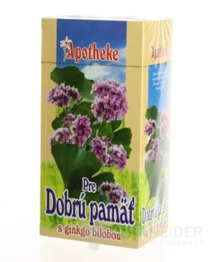 APOTHEKE-TEE FÜR EINE GUTE ERINNERUNG GINKGO BILOBA