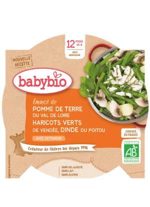BabyBIO Kartoffeln und Bohnen mit Putenscheiben
