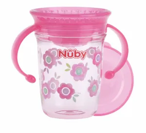 Nicht fließender Nuby Tritan-Becher mit 360°-Griffen