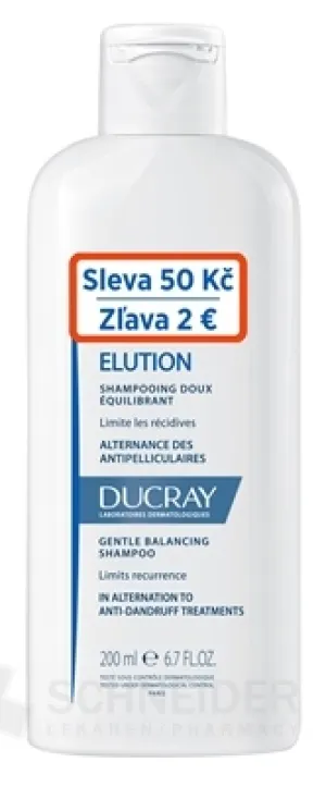 DUCRAY ELUTION GENTLE BALANCING SHAMPOO (zľava)
