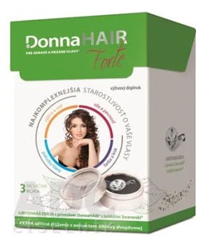 Donna Hair Forte 3-Monats-Kur 90 Tob. + SWAROWSKI-Anhänger