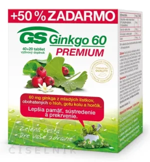 GS Ginkgo Premium 60, Tab. 40+20