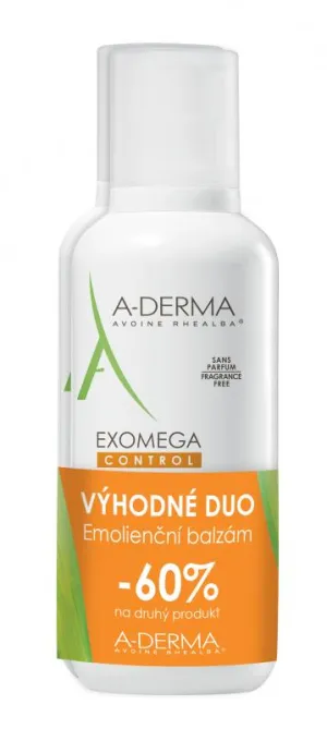 A-Derma Exomega Control Weichmacherbalsam 2x400 ml