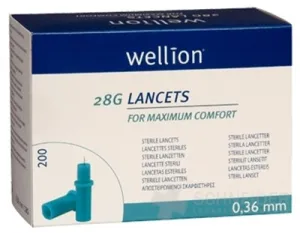 Wellion LANCETS 28G – Sterile Lanzette