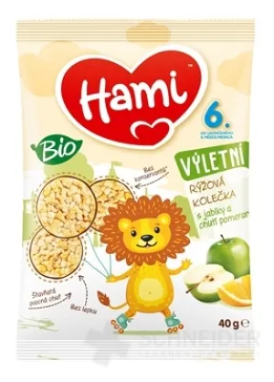 Hami BIO Reisbällchen mit Äpfeln und Orangen