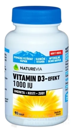 SWISS NATUREVIA VITAMIN D3-EFFEKT 1000 IE