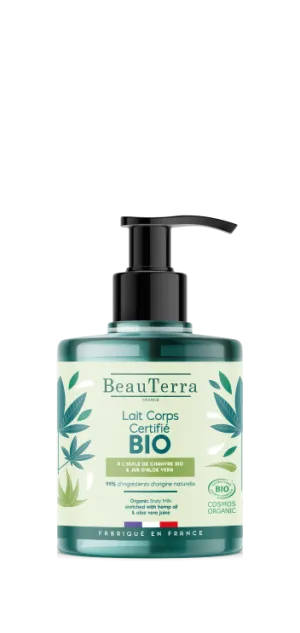 BeauTerra – Bio-Körperlotion mit Hanfextrakt und Aloe Vera
