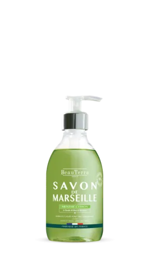 BeauTerra – traditionelle Marseiller Flüssigseife – Minze und Zitrone