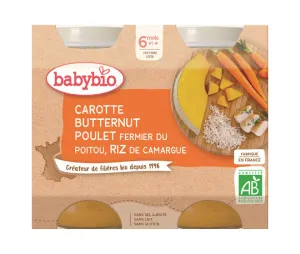 BabyBIO Mmrkva mit Kürbishähnchen und Reis