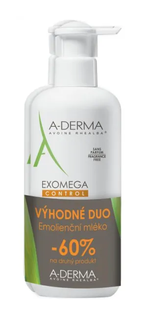 A-Derma Exomega Control Weichmachermilch 2x400 ml