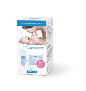 Klorane BéBé Schutzcreme zum Windelwechseln 75 ml + Sanfte Reinigungstücher 25 Stk