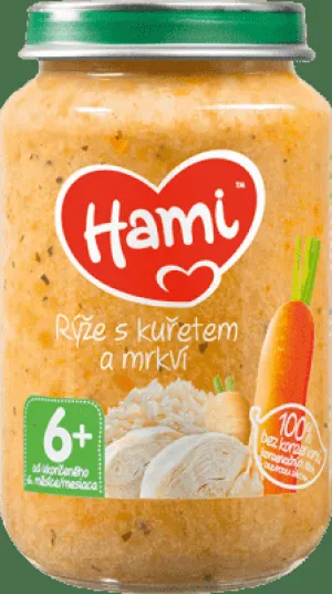 Hami-Beilage Reis mit Hühnchen und Karotten