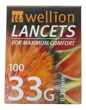 Wellion LANCETS 33G – Sterile Lanzette