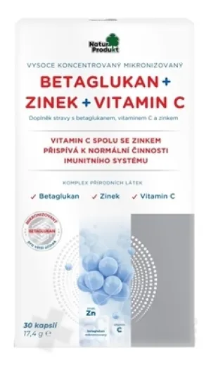 NaturProdukt BETAGLUCAN + ZINK + VITAMIN C