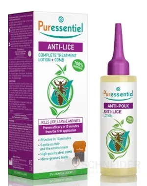PURESSENTIEL Anti-Läuse-Lösung + Kamm