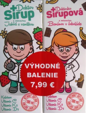 Vorteilhafte Verpackung Doctor Syrup + Doctor Syrup