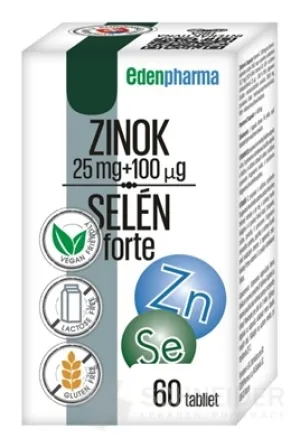 EDENPharma ZINK 25 mg + SELEN 100 µg forte