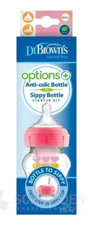 Dr.BROWN'S SÄUGLINGSFLASCHE OPTIONS+ 2V1 270ml