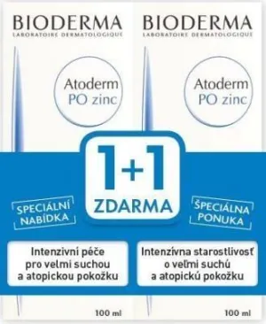 Bioderma Atoderm Po Zink Regenerationscreme 1+1 gratis