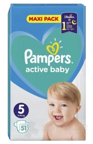 PAMPERS active baby Maxi Pack 5 Junior