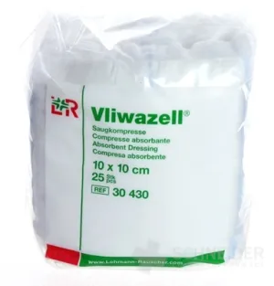 VLIWAZELL ABSORBIERENDE, NICHT STERILE KOMPRESSEN 10x10cm