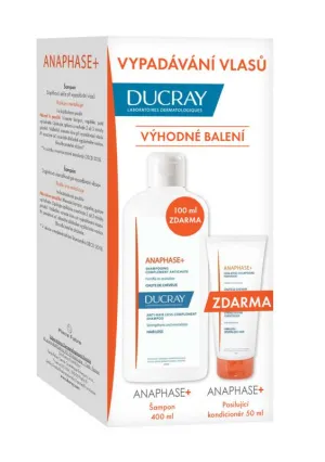 Ducray Anaphase+ Shampoo 400 ml + Anaphase+ stärkender Conditioner 50 ml