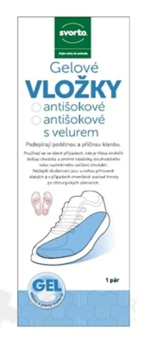 Svorto Gel-Einlegesohlen Anti-Shock mit Velours 125