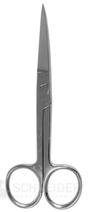 CHIRURGISCHE SCHERE GEBOGEN, SPITZ 15 cm