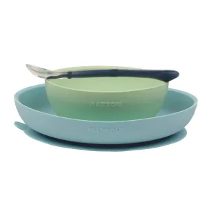 Nattou Set Essgeschirr aus Silikon ohne BPA